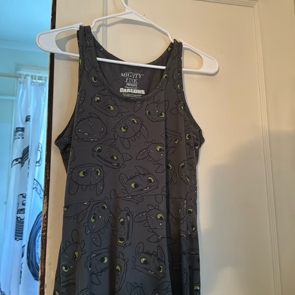 Mighty Fine Gray Sleeveless Scoop Neck Dress